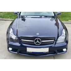 Передня решітка (2005-2008, Diamond Silver) для Mercedes CLS C219 рр