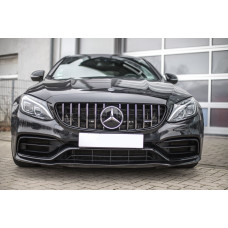 Передня решітка Panamericana GT (для оригінального C63 AMG) 2018-2026, з камерою для Mercedes C-сlass W205 рр