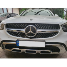 Передня решітка Diamond Silver (для Base 2019-2022) для Mercedes GLC X253 рр
