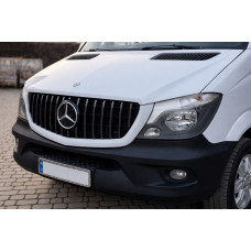 Передня решітка GT Panamericana Chrome (2013-2018) для Mercedes Sprinter W906 рр