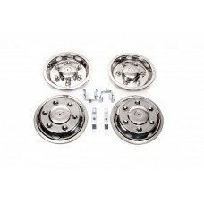 Ковпаки з нержавійки Ексклюзив V2 (2 катковий, 4 шт) для Volkswagen Crafter 2006-2016 рр