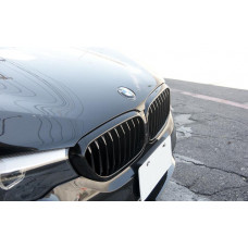 Ніздрі 1 Bar (2017-2020, Чорний глянець) для BMW 5 серія G30/G31 рр