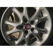 Ковпачки на диски V2 49/42.5 мм червоні(4 шт, 0735448759) для Fiat