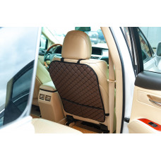 Органайзер на спинку сидіння ECO (1 шт, Коричневий з чорною ниткою)