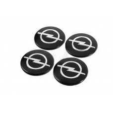 Наклейки на диски 56мм J1023 (4 шт) для Opel