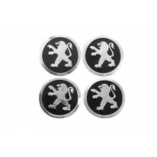 Наклейки на ковпачки 60мм 8924 (4 шт) для Peugeot