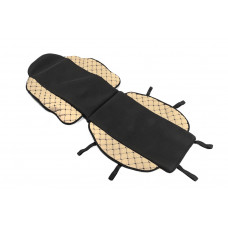 Накидка на сидіння ECO і тканина OLD (1 шт, Бежевий з чорною ниткою-2026 тканина)