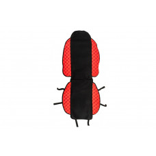 Накидка на сидіння ECO і тканина (1 шт, Червона з чорною ниткою-2026 тканина)