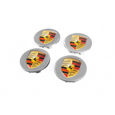Заглушки у диски 76/71мм сірі (4 шт) для Porsche