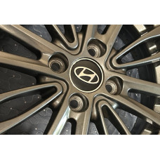 Ковпачки диски чорні hyun60tur-bl (59мм на 55мм, 4 шт) для Hyundai