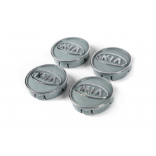 Ковпачки диски сірі kia60tur-sir (59мм на 55мм, 4 шт) для KIA
