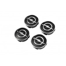 Ковпачки диски чорні o9555tur-bl (59мм на 55мм, 4 шт) для Opel