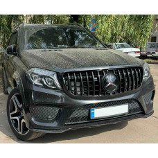 Передня емблема під склом, чорна окантовка a0008880111 (Для GLS) для Mercedes GL/GLS сlass X166 рр