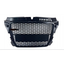 Передня решітка RS-style V-1 (2008-2012, чорна) для Ауди A3 рр