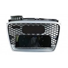 Передня решітка RS-style V-1 (чорна з хромом) для Ауди A4 B7 2004-2008 рр