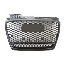 Передня решітка RS-style V-2 (чорна з хромом) для Ауди A4 B7 2004-2008 рр