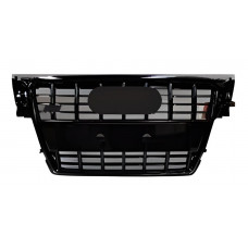 Передня решітка RS-style (2007-2011, чорна ) для Ауди A4 B8 рр