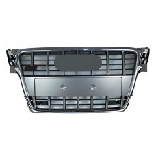 Передня решітка RS-style (2007-2011, сіра з хромом) для Ауди A4 B8 рр