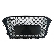 Передня решітка RS-style (без лого, 2012-2015, чорна ) для Ауди A4 B8 рр