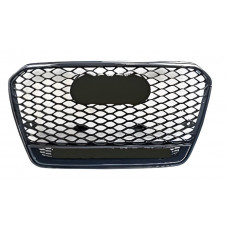 Передня решітка RS-style з написом Quattro (2011-2015, чорна) для Ауди A5 рр