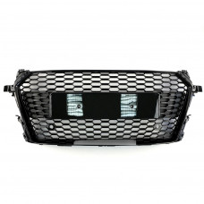 Передня решітка RS-style V-2 (2014-2020, чорна) для Ауди ТТ рр