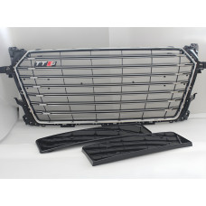 Передня решітка S-style (2014-2020, чорна) для Ауди ТТ рр