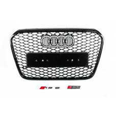 Передня чорна решітка RS-style (2011-2014) для Ауди A6 C7 рр