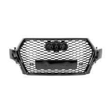 Передня решітка RS-style (2015-2019, чорна) для Ауди Q7 рр