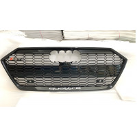 Передня решітка RS-Style з написом Quattro (чорна) для Ауди A7 2018- рр