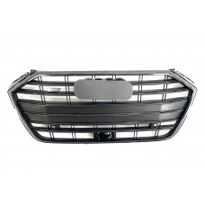 Передня решітка S-Style (2018-2021, чорна) для Ауди A8 2018- рр