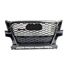 Передня решітка RSQ-Style з написом Quattro (2008-2012, чорна з хромом) для Ауди Q5 рр