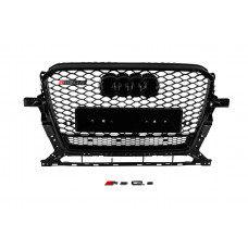 Передня решітка RSQ-Style з написом (2012-2017, чорна) для Ауди Q5 рр