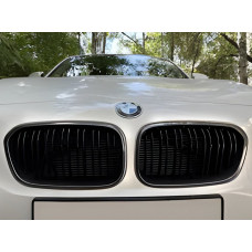 Ніздрі M-Look (2011-2014, чорний глянець з хром окантовкою) для BMW 1 серія F20/F21 рр