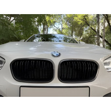 Ніздрі M-Look (2015-2019, чорний глянець з хром окантовкою) для BMW 1 серія F20/F21 рр