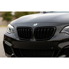 Ніздрі M-Look (чорний глянець) для BMW 2 серія F22/F23 2014-2021 рр