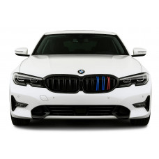 Ніздрі M-Look V2 (2018-2022, M-Color з чорною окантовкою) для BMW 3 серія G20/G21 2018- рр