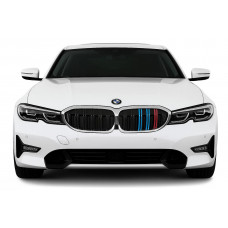 Ніздрі M-Look V2 (2018-2022, M-Color з хром окантовкою) для BMW 3 серія G20/G21 2018- рр