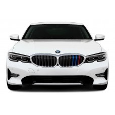 Ніздрі 1 Bar (2018-2022, M-Color з хром окантовкою) для BMW 3 серія G20/G21 2018- рр