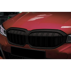 Ніздрі M-Look (2022-2026, чорний матовий) для BMW 3 серія G20/G21 2018- рр