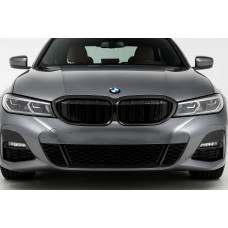 Ніздрі M-Look (для G28 2022-2026, чорний глянцевий) для BMW 3 серія G20/G21 2018- рр