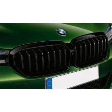 Ніздрі 1 Bar (2021-2026, чорний глянцевий) для BMW 5 серія G30/G31 рр