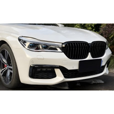 Ніздрі 1 Bar (2016-2019, чорний глянець) для BMW 7 серія G11/G12 рр