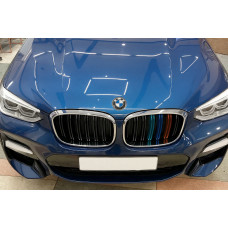 Ніздрі M-Look (2018-2021, M-Color з хром окантовкою) для BMW X4 G02 2018- рр