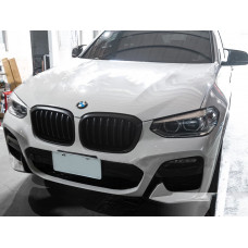 Ніздрі 1 Bar (2018-2021, чорний матовий) для BMW X3 G01 2018- рр