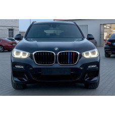Ніздрі 1 Bar (2018-2021, M-Color з хром окантовкою) для BMW X3 G01 2018- рр