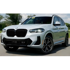 Ніздрі 1 Bar (2021-2026, чорний глянцевий) для BMW X3 G01 2018- рр