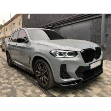 Ніздрі M-Look (2021-2026, чорний глянцевий) для BMW X3 G01 2018- рр