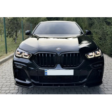 Ніздрі 1 Bar (2019-2022, чорний глянцевий) для BMW X6 G06 2019- рр