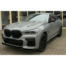 Ніздрі 1 Bar (2019-2022, чорний матовий) для BMW X6 G06 2019- рр
