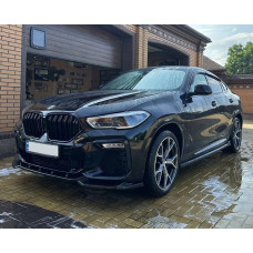 Ніздрі M-Look (2019-2022, чорний глянцевий) для BMW X6 G06 2019- рр